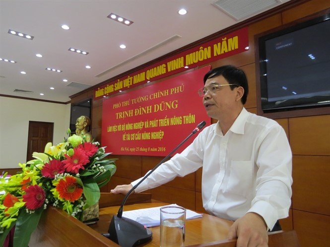 Bộ trưởng Bộ Nông nghiệp và PTNT Nguyễn Xuân Cường phát biểu tại hội nghị